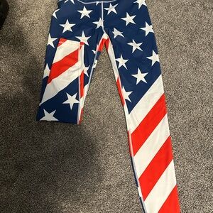 Patriotic Flag Leggings